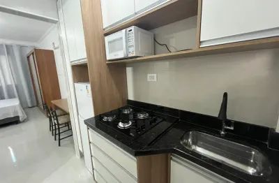 Estúdio impecável no gonzaga, mobiliado, perto da praia e com vista parcial