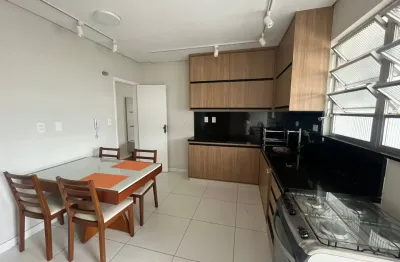 Imóvel mobiliado no campo grande com 2 dormitórios + dependência completa e vaga de garagem