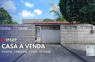 Casa para venda em recife, ipsep, 4 dormitórios, 2 banheiros, 2 vagas