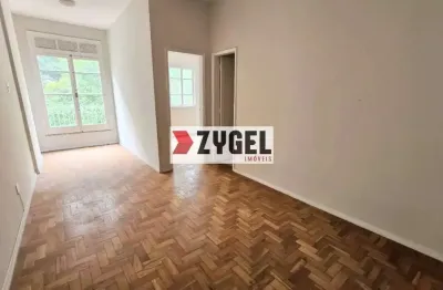 Apartamento de 40 m² no flamengo, rua oswaldo cruz — sala, quarto, cozinha, banheiro e garagem.