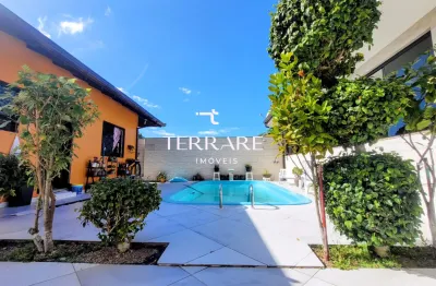 Casa à venda em biguaçu (sc) — 3 quartos, suíte, piscina, energia solar e 6 vagas de garagem