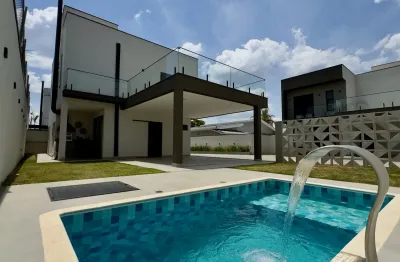 Casa decorada completa de alto padrão no villagio, com localização privilegiada em atibaia