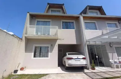 Excelente sobrado triplex com 118m², 3 dormitórios ( sendo 1 suíte ) e 2 vagas - abranches - curitiba - pr