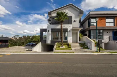 Sobrado de alto padrão em condomínio fechado no bairro atuba com 451m², 4 dormitórios ( sendo 2 suítes e 2 demi ) e 10 vagas de estacionamento - atuba - curitiba - pr