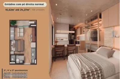 Studio na planta no centro de curitiba com 22m², 1 dormitório e 1 vaga - centro - curitiba - pr