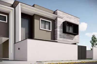 Sobrado novo em são josé dos pinhais com 115m², 3 dormitórios ( sendo 1 suíte ) e 2 vagas - cruzeiro - são josé dos pinhais - pr