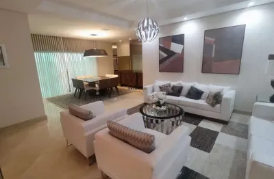 Sobrado de alto padrão mobiliado para locação com 4 quartos com suítes – área 303m² – bairro hugo lange