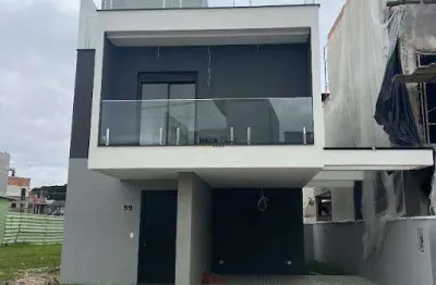 Casa nova para alugar com 3 quartos, todos suítes, e 2 vagas de garagem no bairro santa cândida, em curitiba - pr