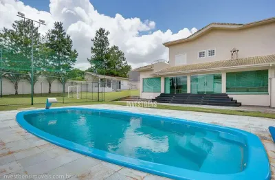 Casa mobiliada para locação no alphaville condomínio real, em dois terrenos, oportunidade única.