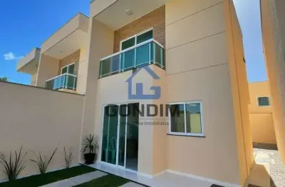 Casa em condomínio fechado com 3 quartos à venda na das andorinhas, 178, eusebio, eusébio por r$ 419.900