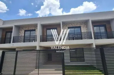 Sobrado de rua | 3 dorms | 124m² priv | 2 vagas | uberaba - curitiba/pr