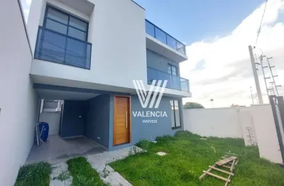 Sobrado res. guaruba | 3 dorm | suíte | vaga | 140 m² priv | atuba - curitiba/pr