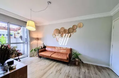 Res. parque das pedras | semi-mobiliado | 2 dorms | 1 vaga | 74m² | vista alegre - curitiba/pr