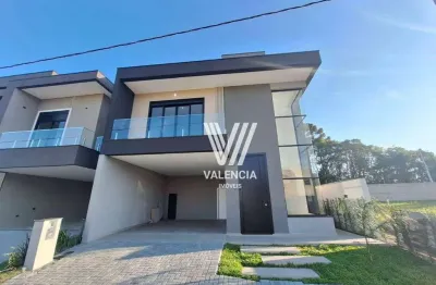 Sobrado em condominio | 3 suites | 6 vagas | 260m² | aviação - curitiba/pr