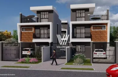 Sobrado de rua | 4 dorms | 2 vagas | 122m² | uberaba - curitiba/pr