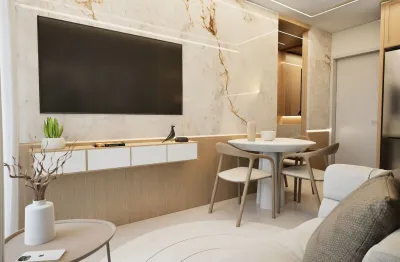 Apartamento Condominio Completo | 1 quarto| 32m² Priv | Água Verde - Curitiba/PR