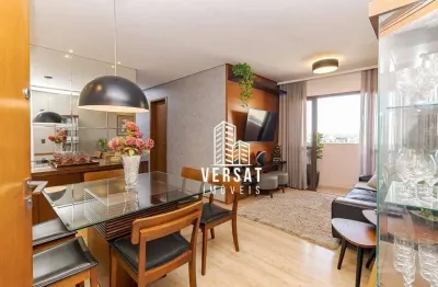 Apartamento com 3 dormitórios com suíte à venda, 70 m² por r$ 599.000 - bacacheri - curitiba/pr
