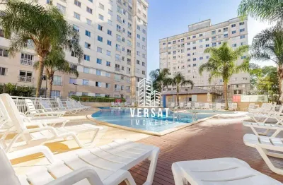 Apartamento com 2 dormitórios para alugar, 44 m² por r$ 2.442,74/mês - pinheirinho - curitiba/pr
