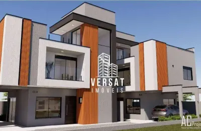 Sobrado com 3 dormitórios à venda, 133 m² por r$ 1.050.000 - hauer - curitiba/pr