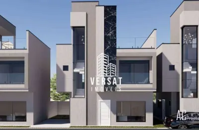 Sobrado com 3 dormitórios à venda, 127 m² por r$ 948.000 - capão raso - curitiba/pr