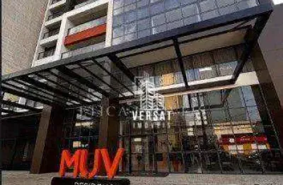 Studio mobiliado à venda no MUV Curitiba | 19m² | Centro – Av. Visconde de Guarapuava