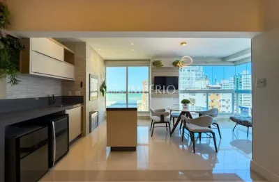 Apartamento Mobiliado Frente Avenida com 4 Suítes à Venda em Meia Praia Itapema SC