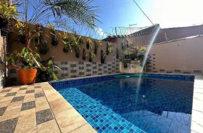 Casa para venda em mongaguá, jussara, 2 dormitórios, 1 suíte, 1 banheiro, 2 vagas