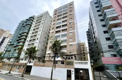 Apto 2 dormitórios, prédio em frente a praia, 69m² de área útil, 1 vaga de garagem