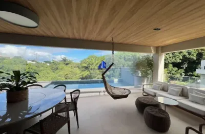 Casa à venda alphaville ii salvador r$ 6.300.000,00 nova, moderna, decorada, 4 suítes, piscina com área gourmet, energia fotovoltaica