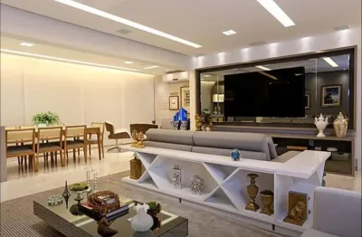 Apartamento le parc 195 m² à venda r$ 2.890.000,00 super decorado, varanda gourmet, 4 suítes, suíte máster com banheira, climatizado!