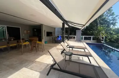 Casa à venda alphaville 2 salvador r$ 4.950.000,00 decorada, 5 suítes com closets, piscina, gourmet, energia fotovoltaica, academia privativa