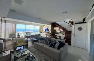 Cobertura à venda condomínio provence horto r$ 2.100.000,00, vista mar, 4 suítes, suíte máster com banheira e closet, 186 m², armários, 3 vagas!