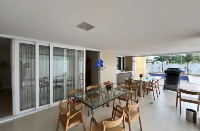 Casa à venda alphaville ii salvador r$ 4.800.000,00 piscina, varanda gourmet, sala climatizada, 5 suítes, armários, terreno plano!
