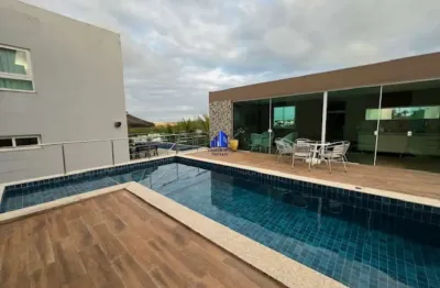 Casa à venda em alphaville 2 salvador r$ 3.500.000,00, piscina com área gourmet, 4 suítes, terreno 513 m², área construída 202 m²!