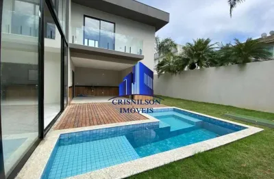 Casa á venda alphaville litoral norte i r$ 2.200.000,00 nova, 5 suítes, área construída 280 m², terreno 500 m², garagem fechada para 04 carros