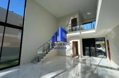 Casa á venda alphaville litoral norte i r$ 2.200.000,00 nova, 5 suítes, área construída 280 m², terreno 500 m², garagem fechada para 04 carros