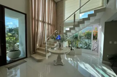 Casa à venda alphaville i salvador r$ 4.500.000,00 decorada, 5 suítes, hidro, 2 closets, piscina com espaço gourmet, garagem coberta para 5 carros