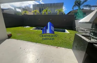 Casa à venda alphaville litoral norte i r$ 1.900.000,00, nova, 4 suítes, piscina, varanda gourmet, garagem para 4 carros, dependência completa!