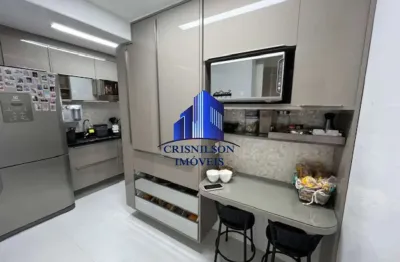 Apartamento à venda em alphaville i salvador, residencial lion r$ 1.200.000,00, decorado, 3 quartos sendo 1 suíte, vista para lagoa, 3 vagas de garagem, armários.