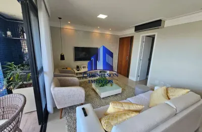 Apartamento à venda garden ville alphaville r$ 1.280.000,00, nascente, decorado, 3/4 sendo 1 suíte, armários, 2 vagas de garagem, dependência, 106 m²!
