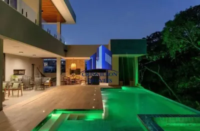 Casa à venda alphaville ii salvador r$ 7.900.000,00, nova, 4 suítes climatizadas, 3 closets, banheira, armários  'bahia closet'