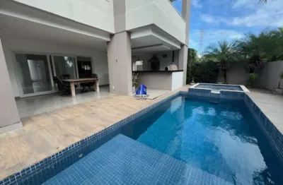 Casa à venda alphaville salvador ii r$ 4.200.000,00 energia solar, 4 suítes, closet e banheira, piscina com hidro, espaço gourmet