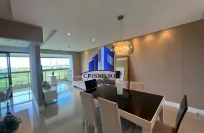 Apartamento à venda alpha life 1.550.000,00, armários, 3/4 sendo 1 suíte, 02 vagas soltas de garagem, 103 m², dependência!