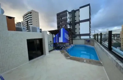 Cobertura à venda edifício ilha de prata, caminho das árvores r$ 1.215.000, piscina, espaço gourmet, 3/4 sendo 1 suíte, 200 m², armários!