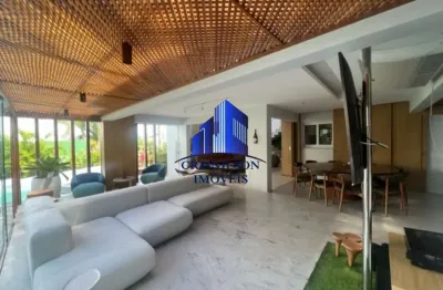 Casa à venda alphaville ii salvador r$ 5.000.000,00, porteira fechada, nova, 4 suítes, piscina grande com espaço gourmet, energia solar fotovoltaica!