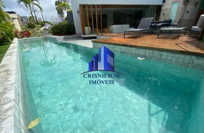 Casa à venda alphaville ii salvador r$ 5.000.000,00, porteira fechada, nova, 4 suítes, piscina grande com espaço gourmet, energia solar fotovoltaica!