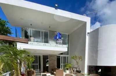 Casa à venda alphaville i salvador r$ 5.000.000,00, quatro suítes, 3 closets, sala ampla com pé direito duplo, piscina, espaço gourmet!