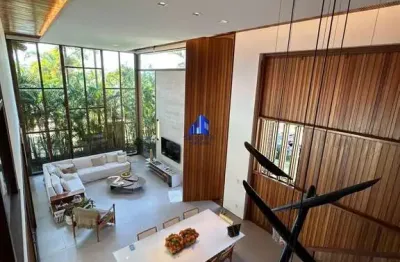 Casa à venda enseada do castelo, praia do forte, r$ 9.499.000,00, porteira fechada, 5 suítes, piscina, espaço gourmet, decorada!