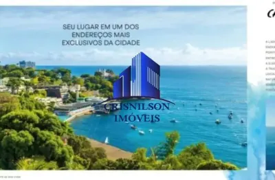 Edifício mansão carybé, ladeira da barra, apartamento á venda 3 suítes, r$ 2.590.000,00, vista mar, 155,62m², varanda gourmet, 2 vagas de garagem!