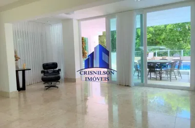 Casa à venda alphaville i salvador, r$ 4.950.000,00, estuda permuta por de menor valor, sala pé direito duplo, 5 suítes, sendo 4 suítes com closets!